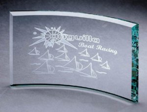 Jade Beveled Crescent Award