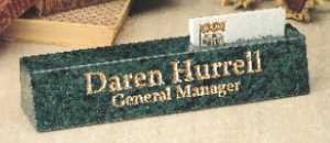 Marble Nameplate Cardholder