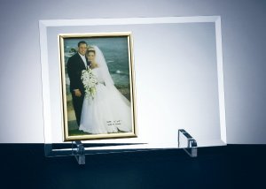 Beveled Flat Glass Photo Frame