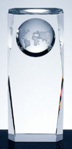 Optic Crystal Globe Column
