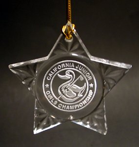 Lead Crystal Star Ornament