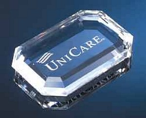 Optic Crystal Gem Paperweight