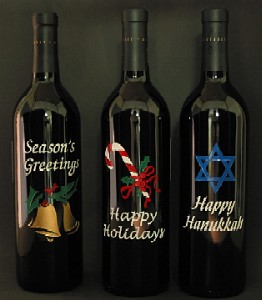 Holiday Wine Bottles