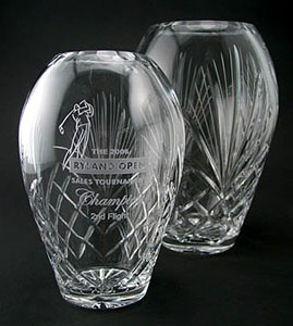 Crystal Barrel Vase