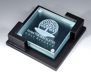Glass Coaster Set