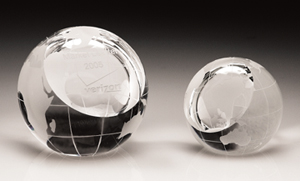 Crystal Globe Paperweight