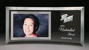 Curved Silver Photo Frame