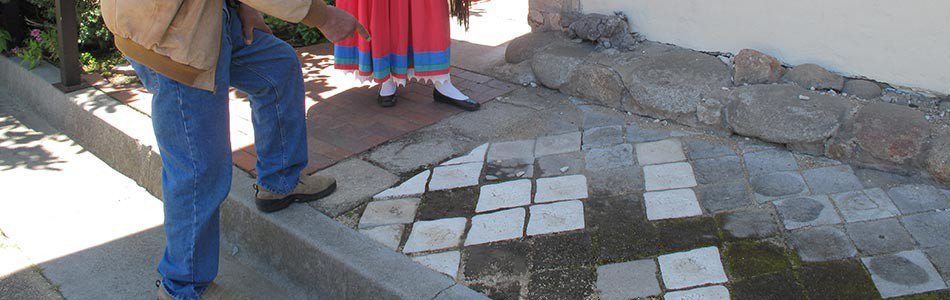 Image about Whale Bone Sidewalk