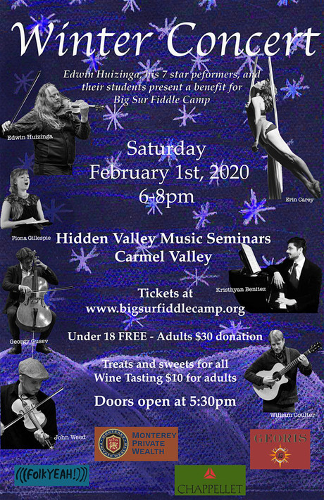 Winter Concert: Benefit for Big Sur Fiddle Camp