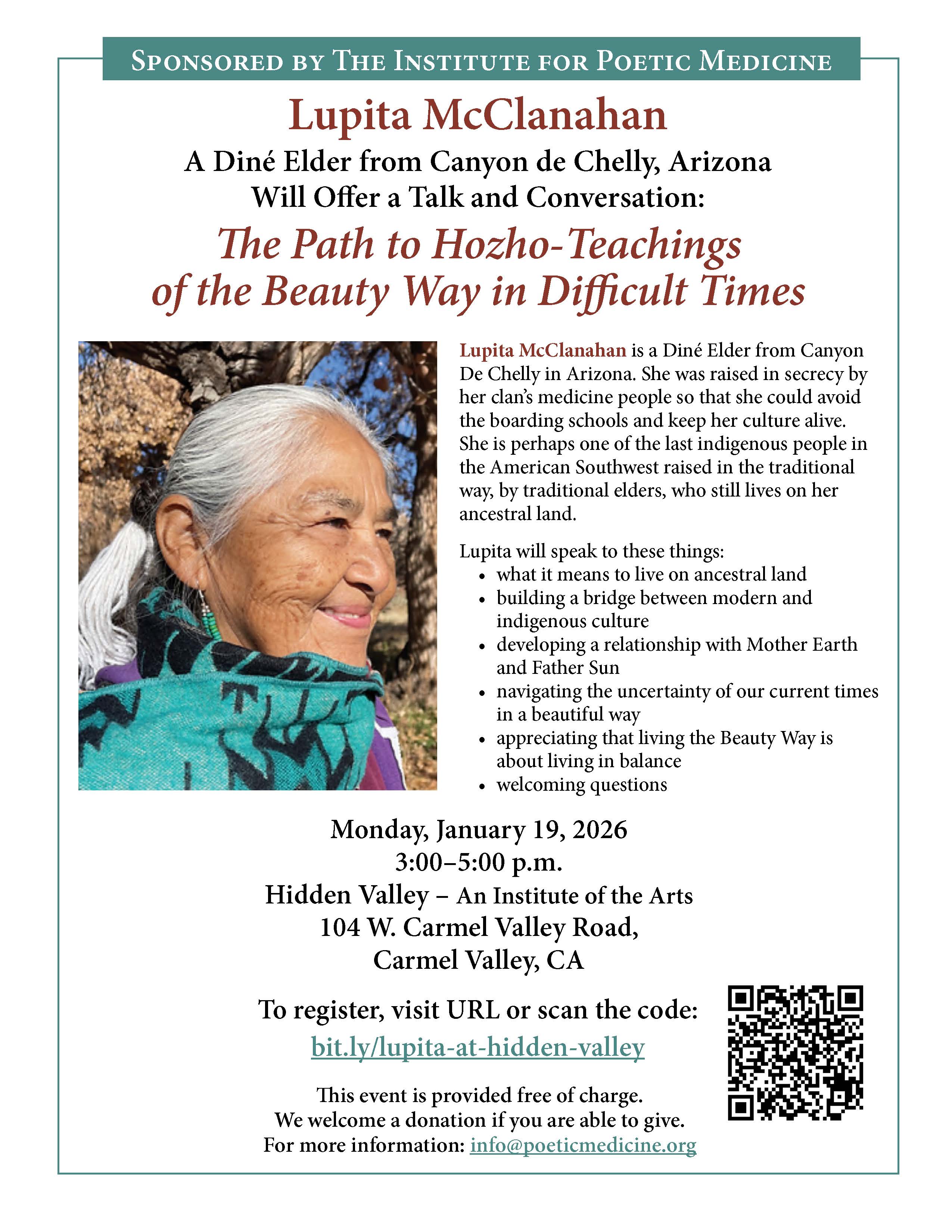 Image of Flyer Lupita Talk Hidden Valleyflyer